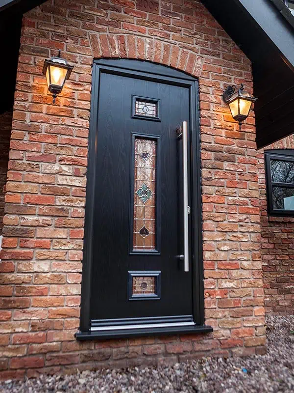 Black Composite Doors Entrance