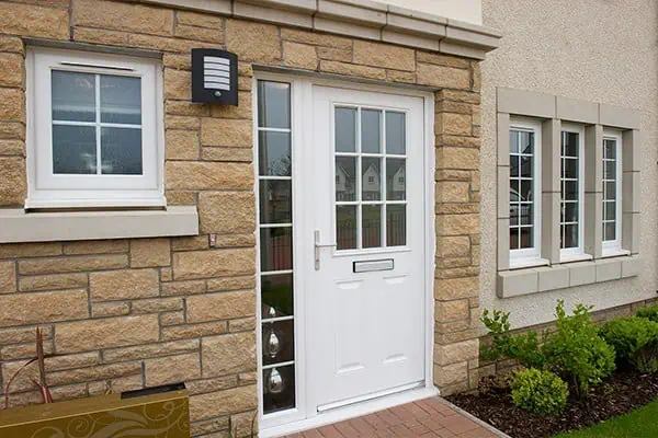 UPVC White Entrance Doors